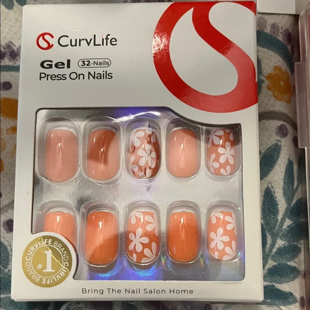 Gel Press On Nails Set - Multicolor